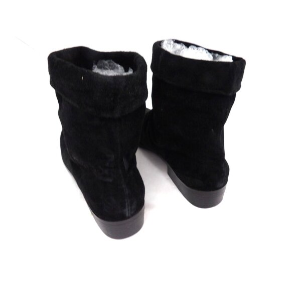 Classique Women's Black Suede Ankle Boot 10W New - Picture 5 of 6